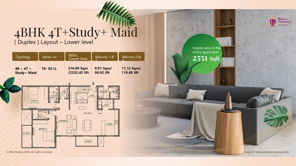 4 BHK Ultra-Luxury Residence floor plan